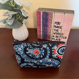 *FREE with bundle! Blue and Orange Patterned Pouch by Vera Bradley